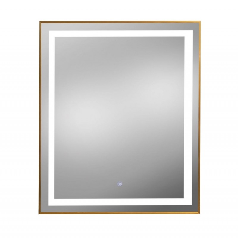 PIbbs 9440 Lumina LED Gold Framed Mirror 30W X 36L